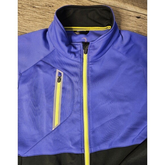 Zero Restriction Z500 Full Zip Block Ribbon Black Tech Golf Jacket Size L - Picture 4 of 6